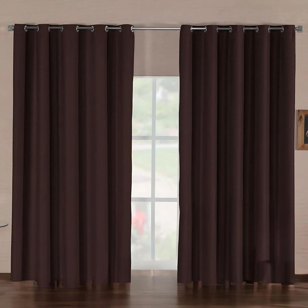 Cortina Blackout Marrom - 100% Corta Luz