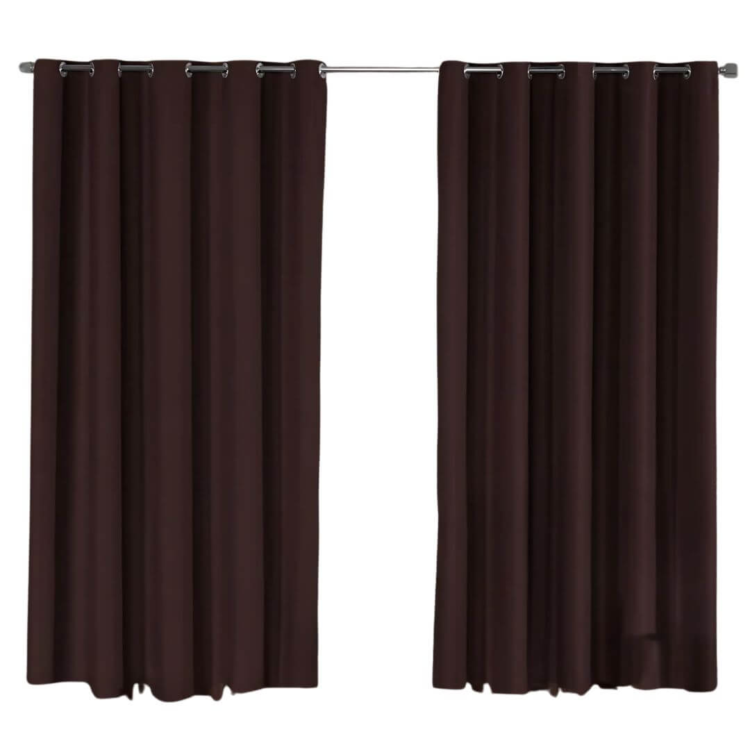 Cortina Blackout Marrom - 100% Corta Luz