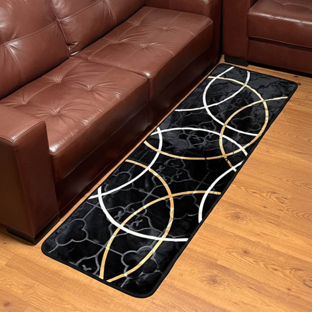 Tapete Passadeira Antiderrapante Geométrico 0,6x2M