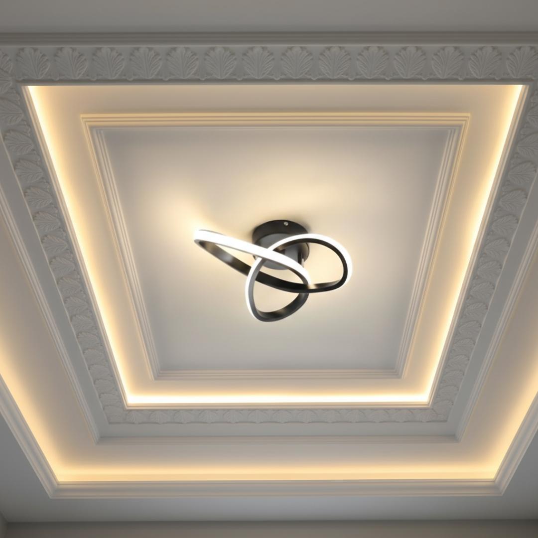 Luminária De Teto Espiral Moderna