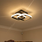 Luminária De Teto Quadrados Entrelaçados