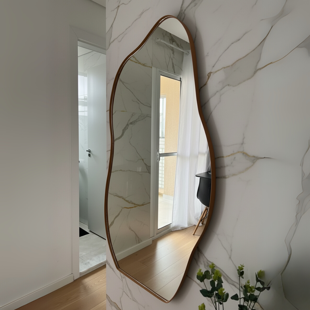 Espelho Grande Orgânico 110x60cm