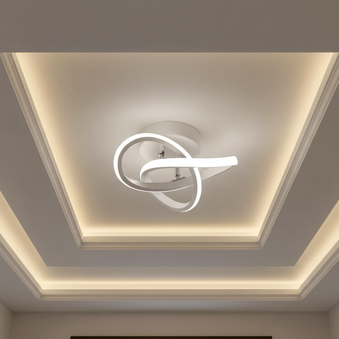 Luminária De Teto Espiral Moderna