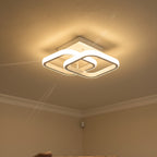 Luminária De Teto Quadrados Entrelaçados