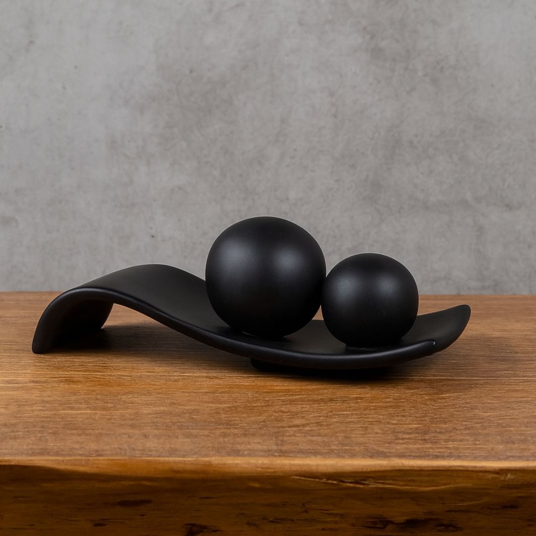 Enfeite de Cerâmica com Esferas