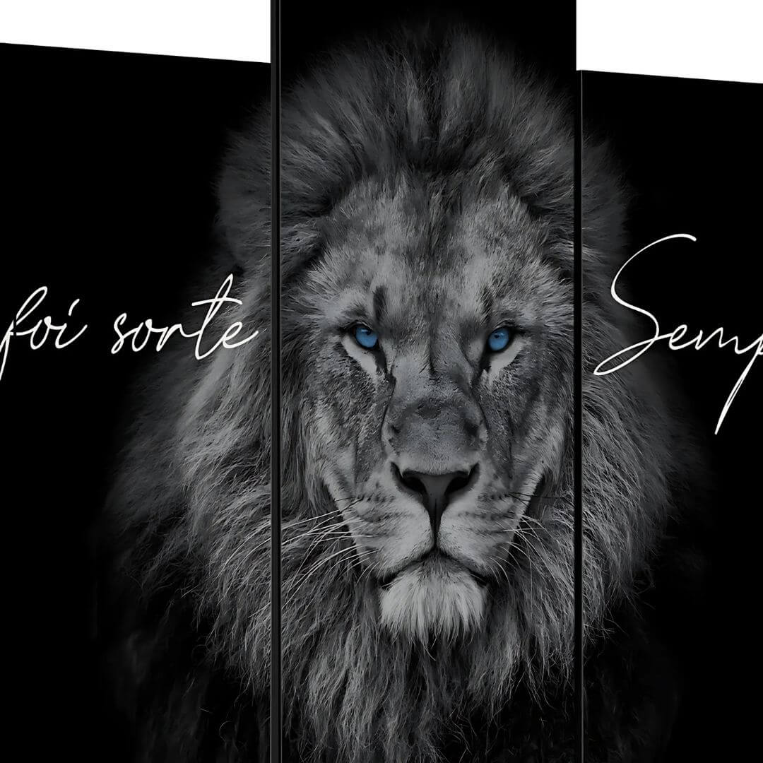 Quadro Mosaico Leão de Judá 118x60cm