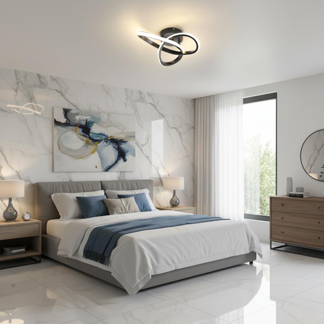 Luminária De Teto Espiral Moderna