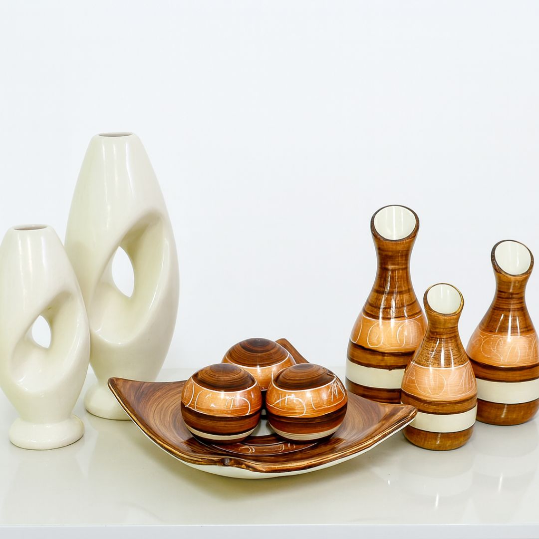 KIT9 caramelo com textura artesanal

