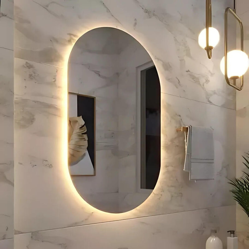 Espelho Oval Com LED