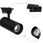Conjunto de spot LED preto 30W com encaixe para trilho

