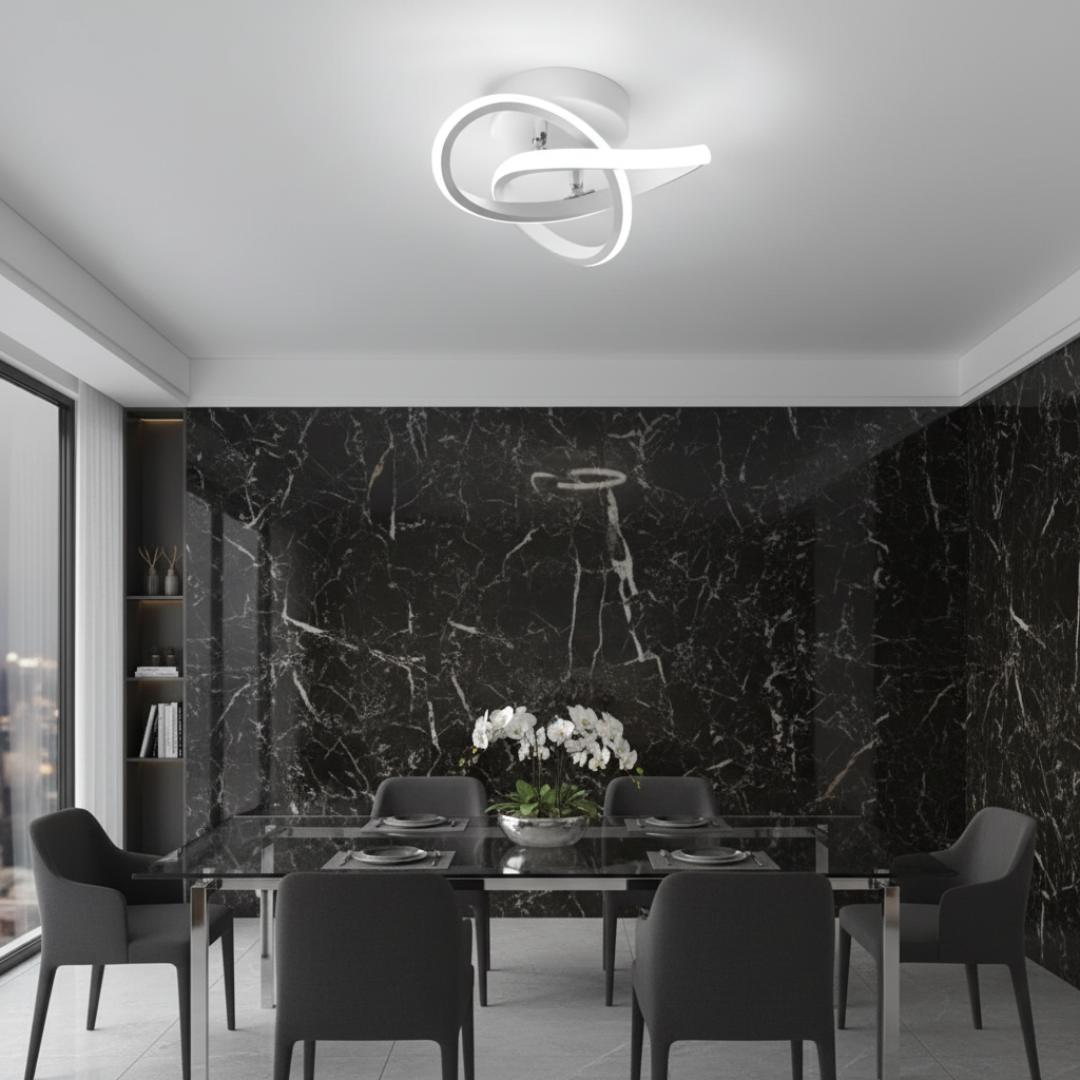 Luminária De Teto Espiral Moderna