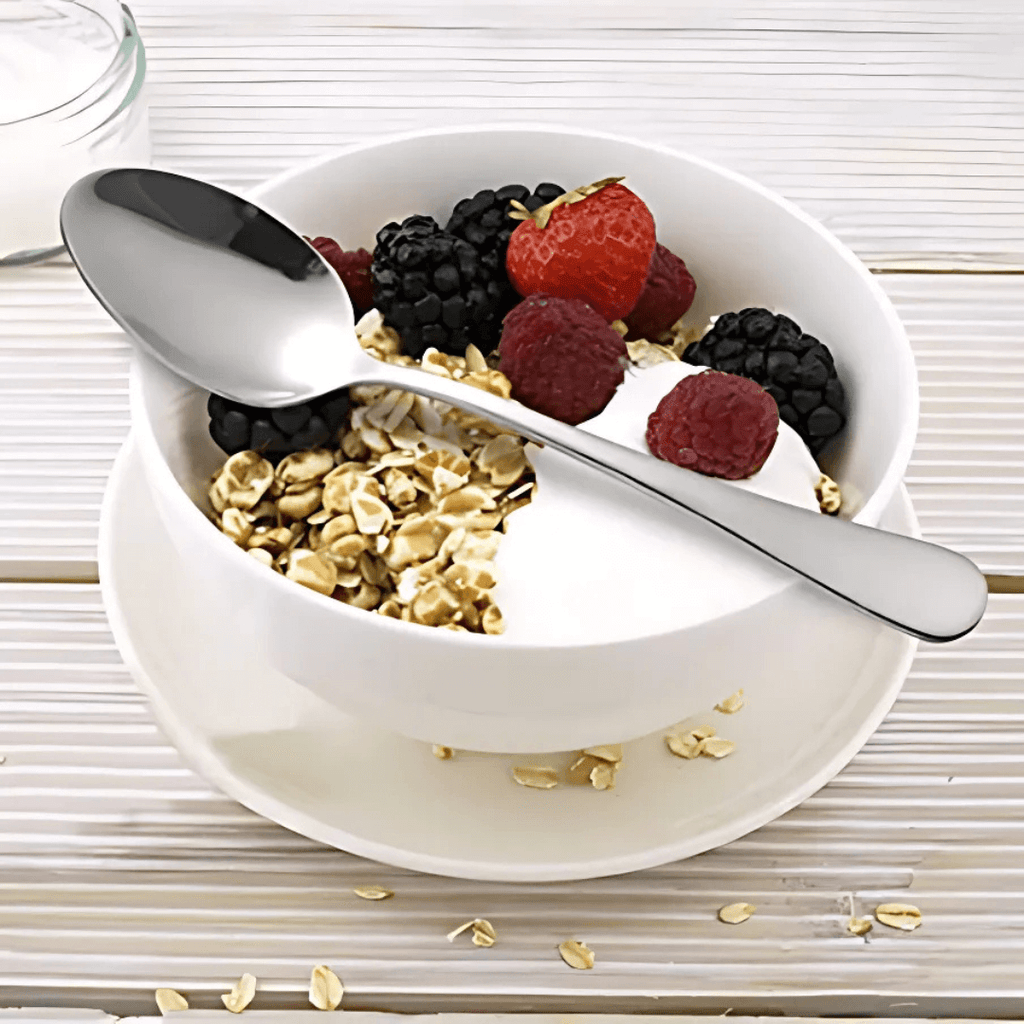 Jogo de Talheres 24 Peças Inox com Maleta de Madeira