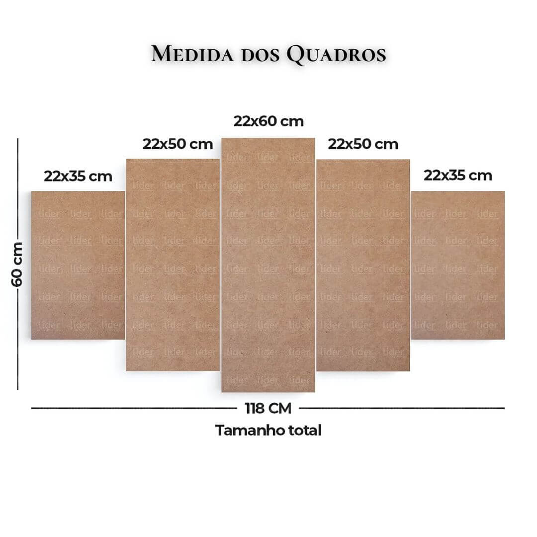 Quadro Mosaico Leão de Judá 118x60cm