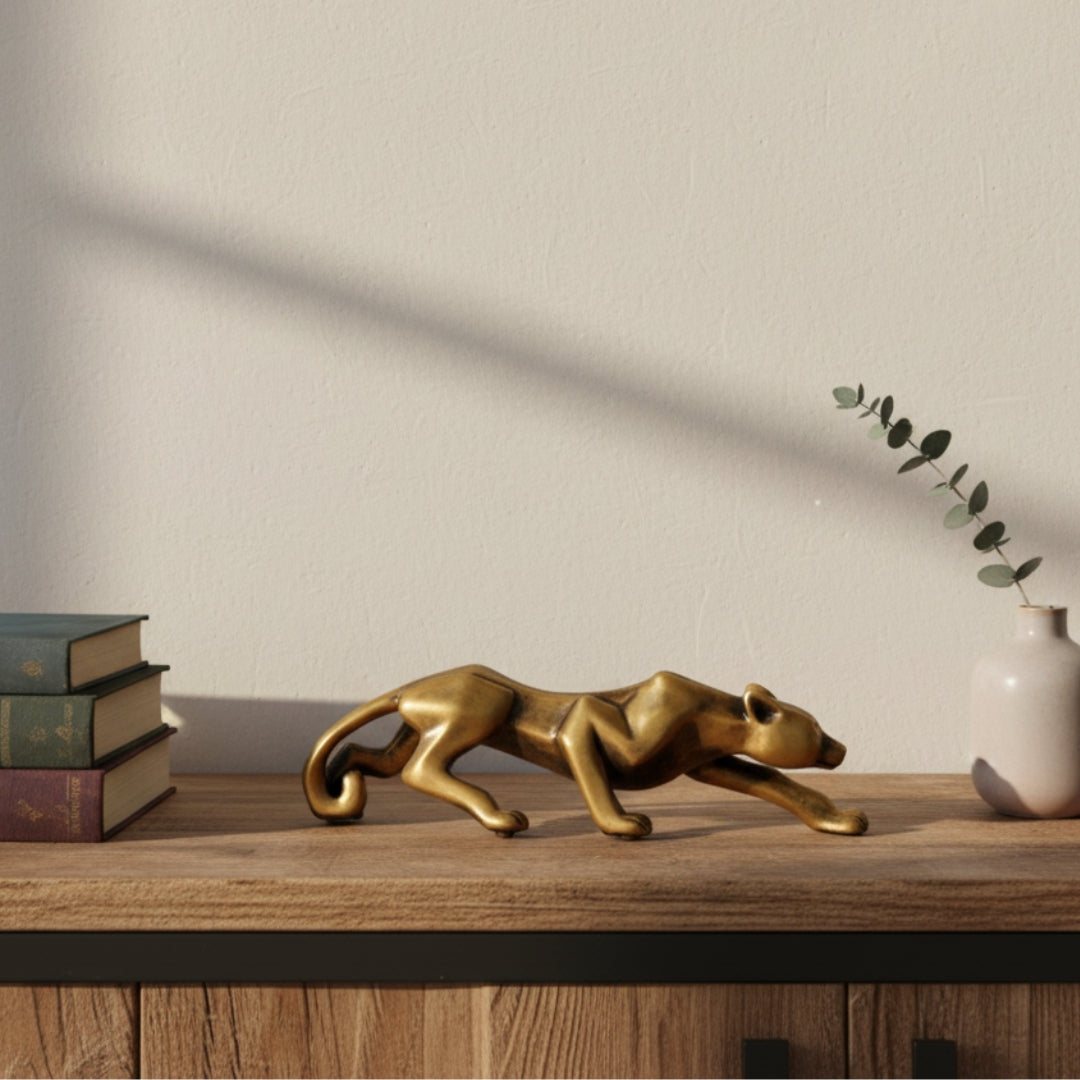 Enfeite Pantera Dourada