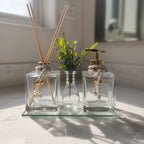 Kit Lavabo de Vidro com Bandeja