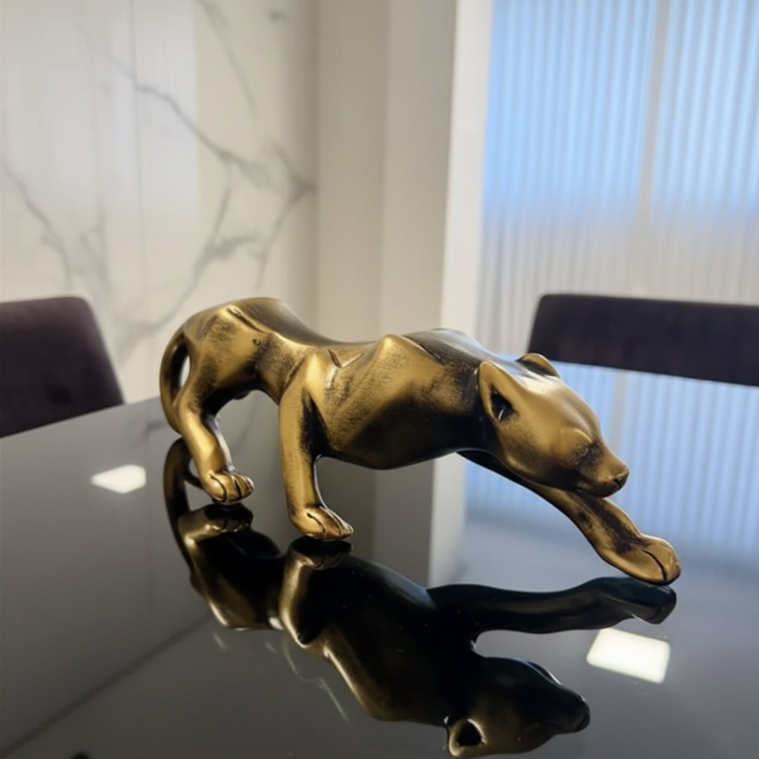 Enfeite Pantera Dourada