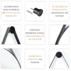 Espelho decorativo Adnet Preto