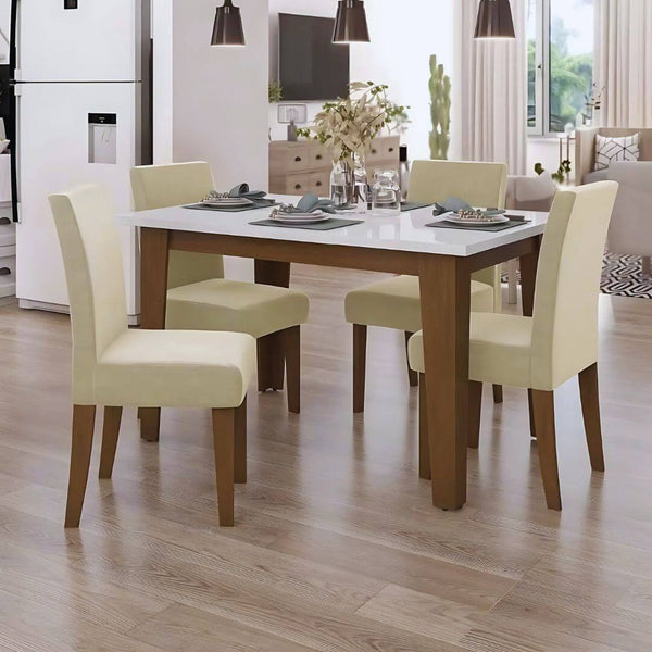 Mesa de Jantar Com 4 Cadeiras